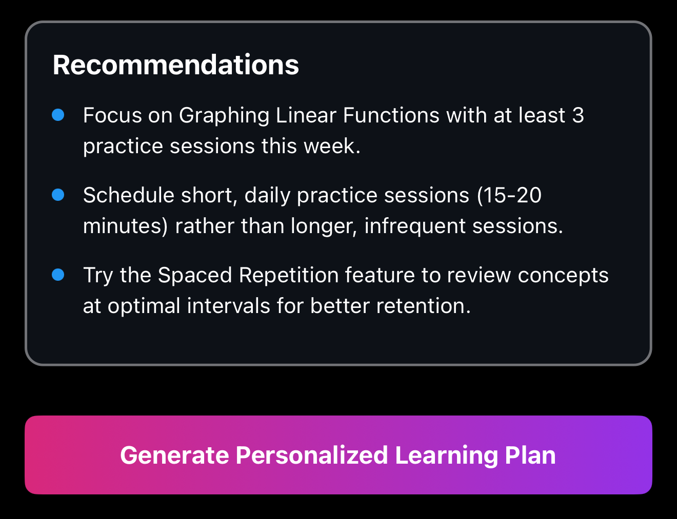 Progress Tracking Screenshot